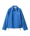 Miu Miu Technical Fabric Windbreaker In Blue