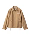 Miu Miu Technical Fabric Windbreaker In Brown