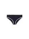 Miu Miu Technical Knit Swimsuit Bottom In Blu+bianco