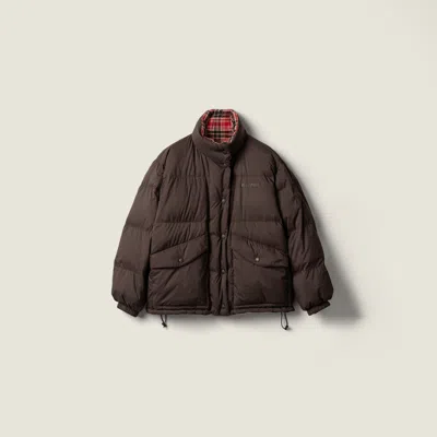 Miu Miu Technical Pongé Reversible Down Jacket