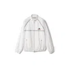 Miu Miu Technical Poplin Blouson Jacket In White