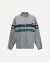 Miu Miu Striped Jacket Front Pockets Elasticated Cuffs In Multi