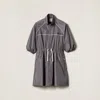 Miu Miu Technical Silk Mini-dress