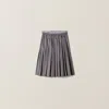 Miu Miu Technical Silk Skirt