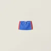 Miu Miu Technical Yarn Miniskirt In Multi