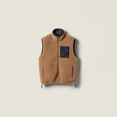 Miu Miu Teddy Down Vest With Technical Pongé