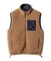Miu Miu Teddy Down Vest With Technical Pongé In Brown