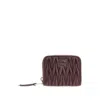 Miu Miu Telassé Nappa Leather Coin Purse In Brown