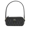 Miu Miu Telassé Nappa Leather Mini Bag In Black