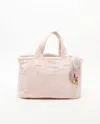 Miu Miu Terry Tote Bag In Pink