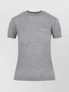 Miu Miu Textured Pattern Cashmere T-shirt
