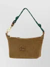 Miu Miu Textured Shoulder Bag Knotted Strap