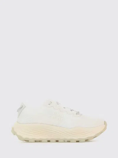 Miu Miu Platform Sneaker In White Fabric