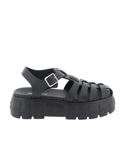 MIU MIU THICK-SOLED SANDALS