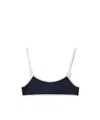Miu Miu Thin Shoulder Strap Swimsuit In Black