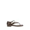 Miu Miu Two-tone Patent Leather Mary Jane Thong Sandals