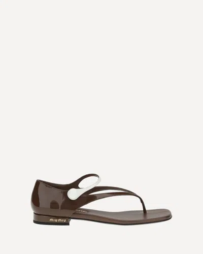 MIU MIU THONG SANDALS
