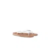 Miu Miu Logo Rubber Thong Sandals Notched Sole In White