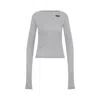 Miu Miu Logo Long-sleeved Top