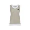 Miu Miu Cotton Tank Top Set In Neutral