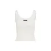 Miu Miu Cotton Tank Top Women In White