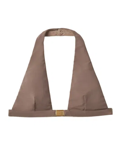 Miu Miu Top Bikini In Brown