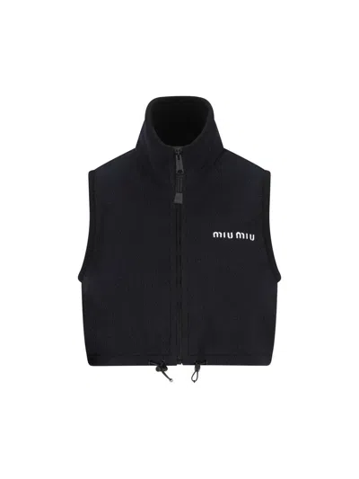 Miu Miu Top In Black