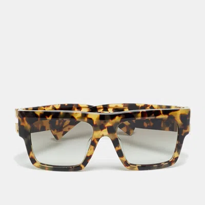 Pre-owned Miu Miu Tortoise Brown Gradient Smu 10w Frame Square Sunglasses