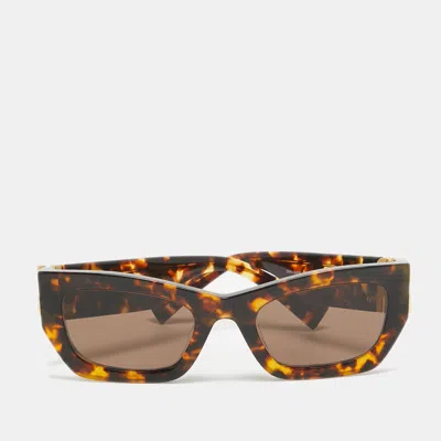 Pre-owned Miu Miu Tortoise Brown Smu 09w Cat Eye Sunglasses