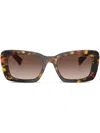 Miu Miu Womens Brown Mu 07ys Glimpse Acetate Sunglasses In Brown