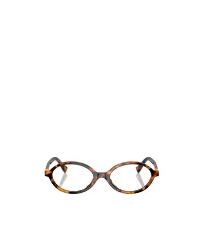 MIU MIU MIU MIU EYEWEAR OVAL-FRAME GLASSES