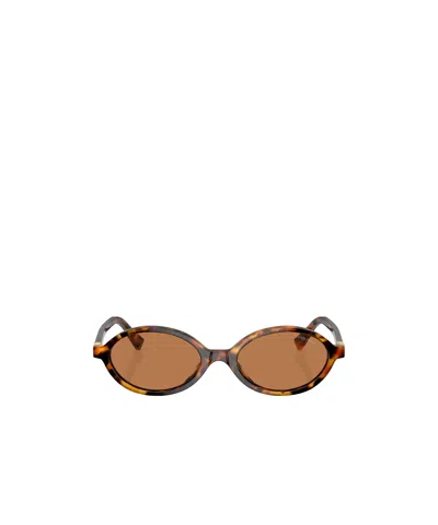 MIU MIU MIU MIU EYEWEAR OVAL FRAME SUNGLASSES