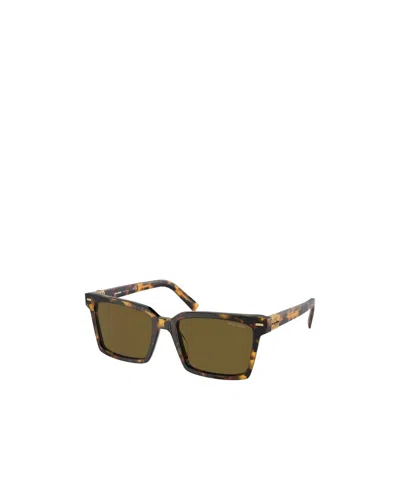 Miu Miu Tortoiseshell Square-frame Sunglasses In Green