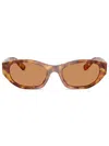 Miu Miu Tortoiseshell Sunglasses In 褐色