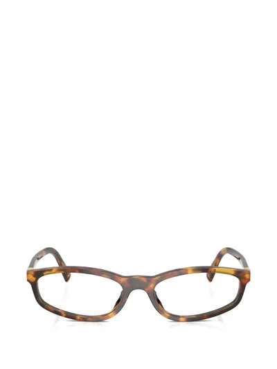Miu Miu Tortoiseshell-pattern Glasses In Brown