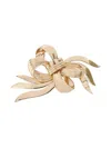 Miu Miu Bow-embellishment Brooch In Gold