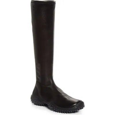 Miu Miu Trail Grip Sole Knee High Boot In Blue