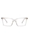 Miu Miu Transparent Glasses In White