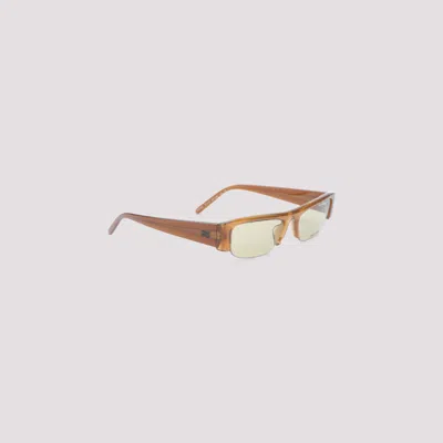 Miu Miu Transparent Mini Sunglasses In Brown