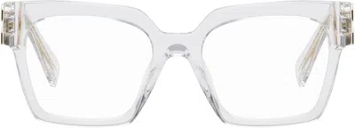 Miu Miu Transparent Miu Glimpse Glasses In White