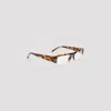 Miu Miu Root Tortoise Brown Acetate Transparent Sunglasses In Multi