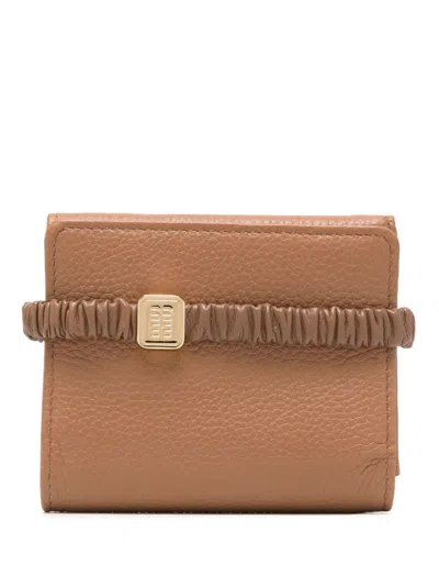 Miu Miu Faltbares Portemonnaie In Brown