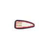 Miu Miu Triangular Textured Crochet Hat In Multi