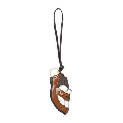 Miu Miu Trick Key Ring In Brown
