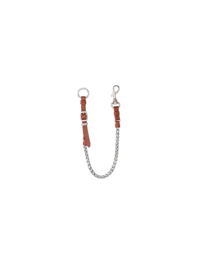 Miu Miu Trick Keychain In Gray