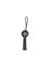 Miu Miu "trick" Keyring Charm In Brown