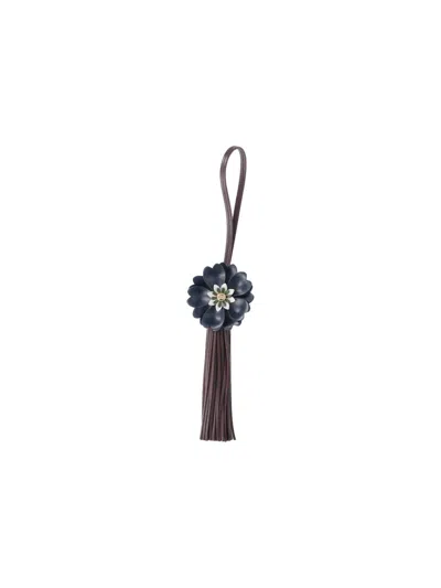 Miu Miu "trick" Keyring Charm In Brown