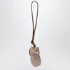 Miu Miu Trick Leather Miu Ballet Keyring Women In Pink