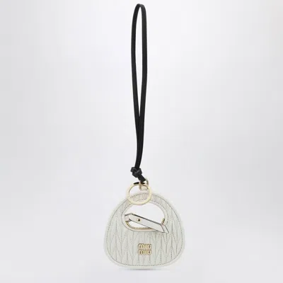 Miu Miu Trick Wander White In Leather Women