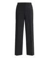 Miu Miu Pinstripe Straight-leg Trousers In Black